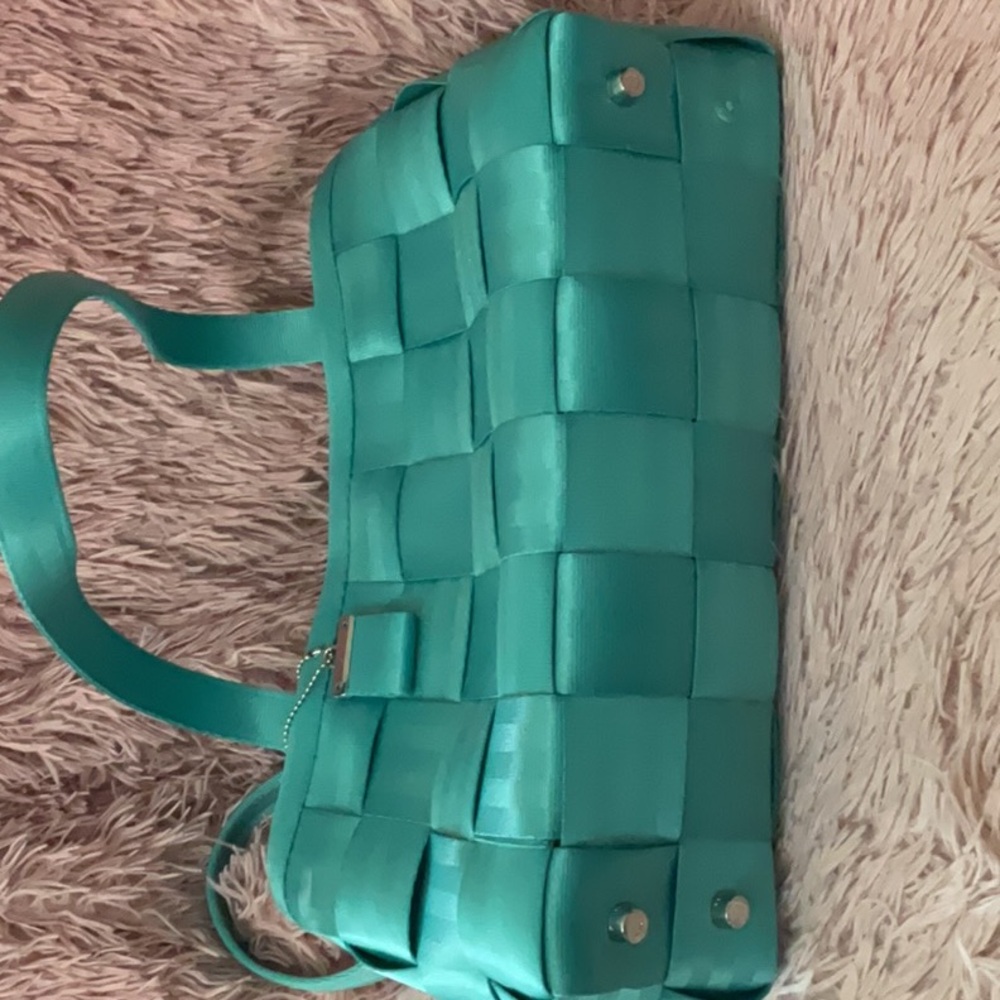 Harvey’s Teal Woven Tote Bag - Picture 5 of 6